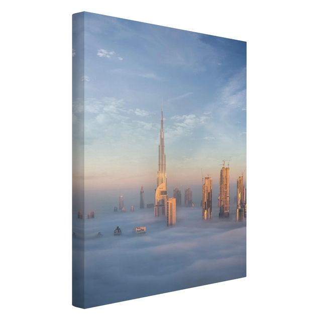 Quadri su tela Dubai sopra le nuvole