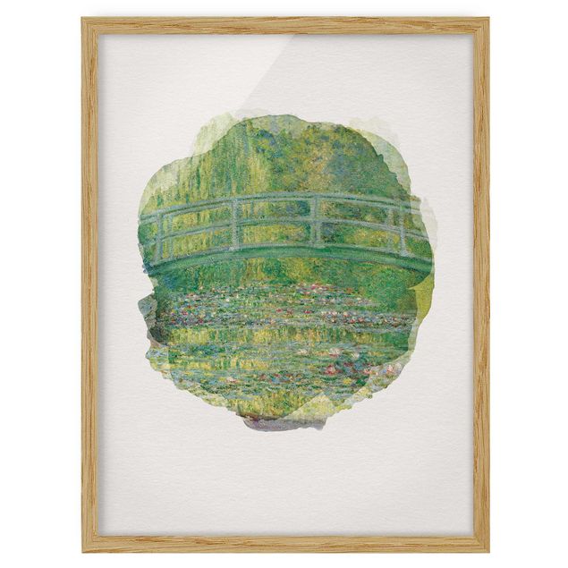 Poster con cornice - Colori di acqua - Claude Monet - Ponte giapponese