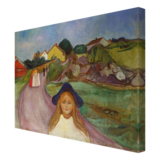 Quadri su tela - Edvard Munch - Via un Åsgårdstrand
