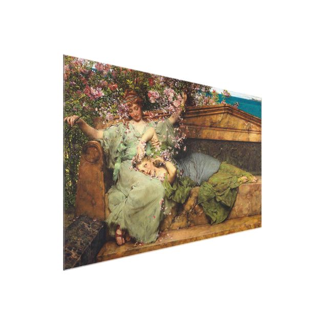 Quadro in vetro - Sir Lawrence Alma-Tadema - The Rose Garden - Orizzontale 2:3