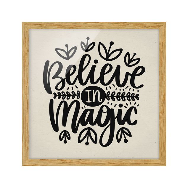 Poster con cornice - Credi nella magia