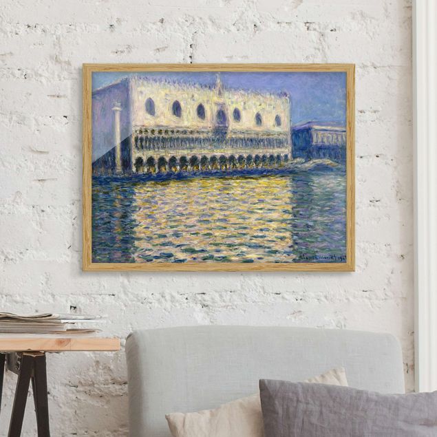 Poster con cornice - Claude Monet - Doge's Palace - Orizzontale 3:4