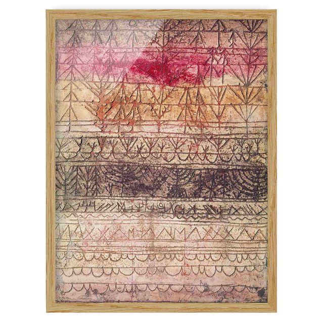 Poster con cornice - Paul Klee - Young Forest Table - Verticale 4:3