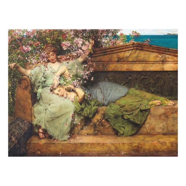 Quadro in vetro - Sir Lawrence Alma-Tadema - The Rose Garden - Orizzontale 3:4