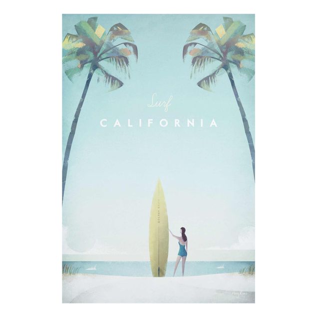 Quadro in vetro - Poster di viaggio - California - Verticale 3:2