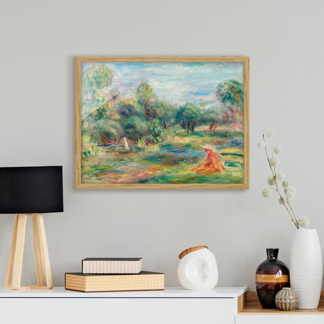 Poster con cornice - Auguste Renoir - Landscape At Cagnes - Orizzontale 3:4
