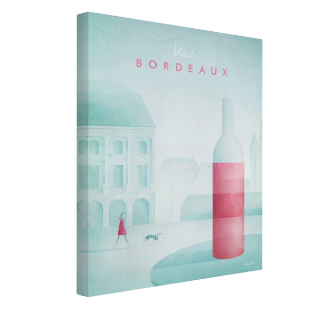 Stampe su tela Poster di viaggio - Bordeaux