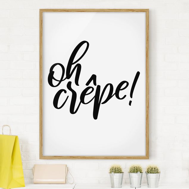 Poster con cornice - Oh Crêpe! - Verticale 4:3