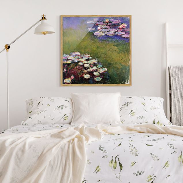 Poster con cornice - Claude Monet - Water Lilies - Quadrato 1:1