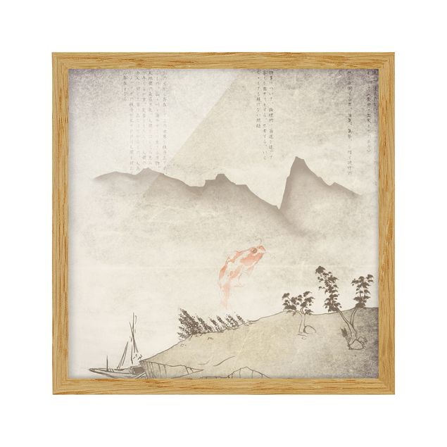 Poster con cornice - No.MW8 Japanese Silence - Quadrato 1:1