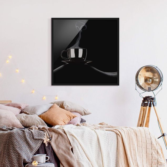 Poster con cornice - Coffee In Bed - Quadrato 1:1