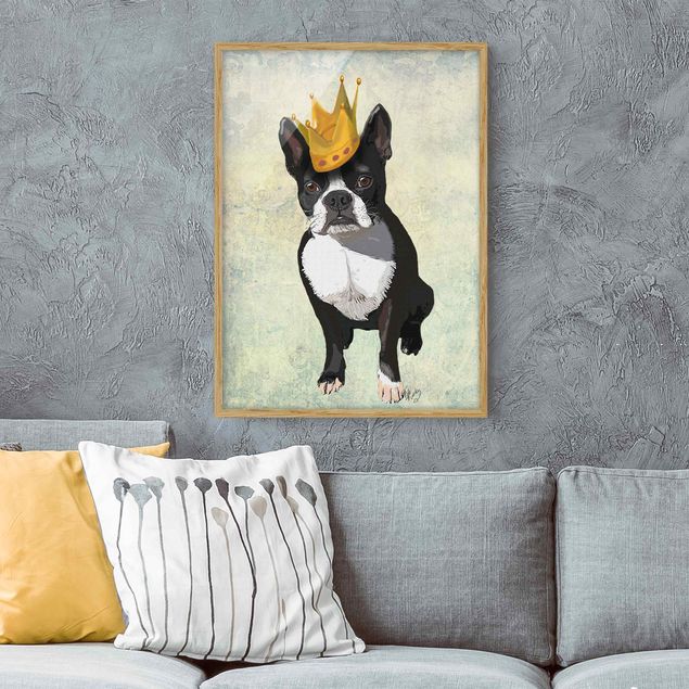 Poster con cornice - Animale Ritratto - Terrier Re - Verticale 4:3