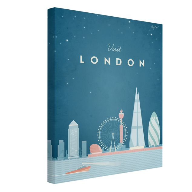 Stampa su tela città Poster di viaggio - Londra