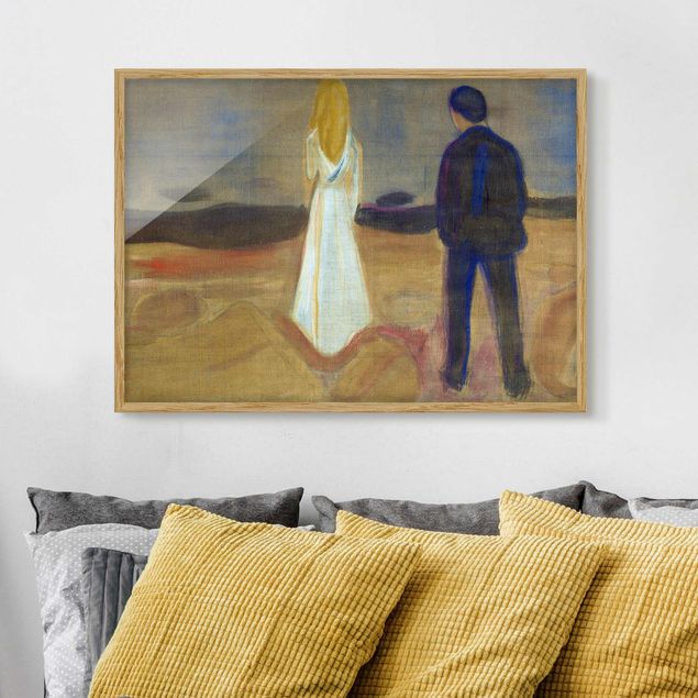 Poster con cornice - Edvard Munch - Two People - Orizzontale 3:4