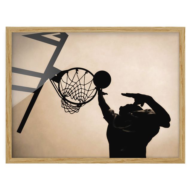 Poster con cornice - Basketball - Orizzontale 3:4