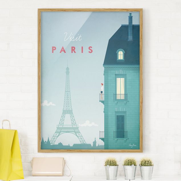 Poster con cornice - Poster Viaggio - Parigi - Verticale 4:3