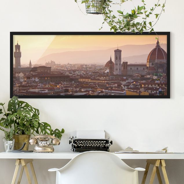 Poster con cornice - Firenze - Panorama formato orizzontale