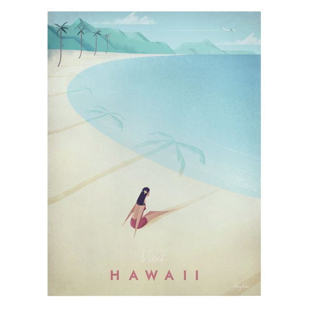 Stampa su tela - Poster Viaggi - Hawaii - Verticale 4:3
