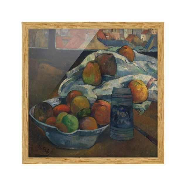 Poster con cornice - Paul Gauguin - Fruit Bowl - Quadrato 1:1