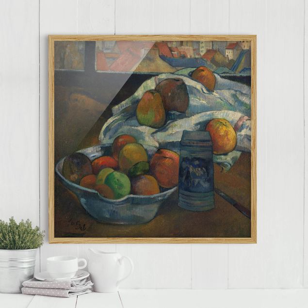 Poster con cornice - Paul Gauguin - Fruit Bowl - Quadrato 1:1
