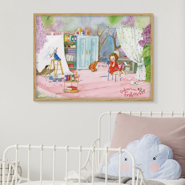Poster con cornice - The Strawberry Fairy - Crafting - Orizzontale 3:4