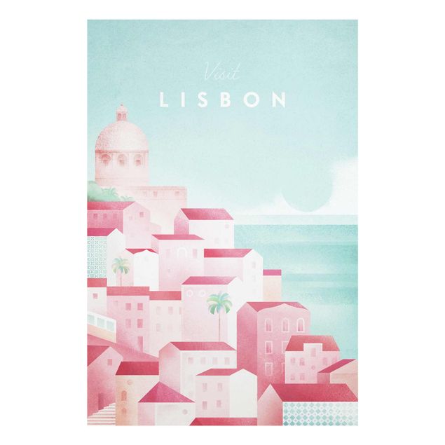 Quadro in vetro - Poster viaggio - Lisbona - Verticale 3:2