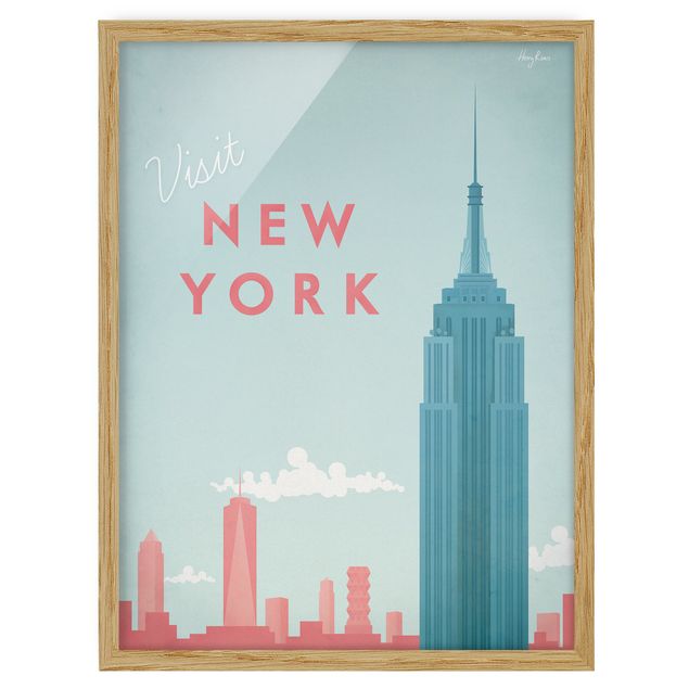 Poster con cornice - Poster Viaggi - New York - Verticale 4:3