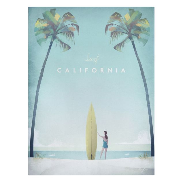 Quadri su tela Poster di viaggio - California