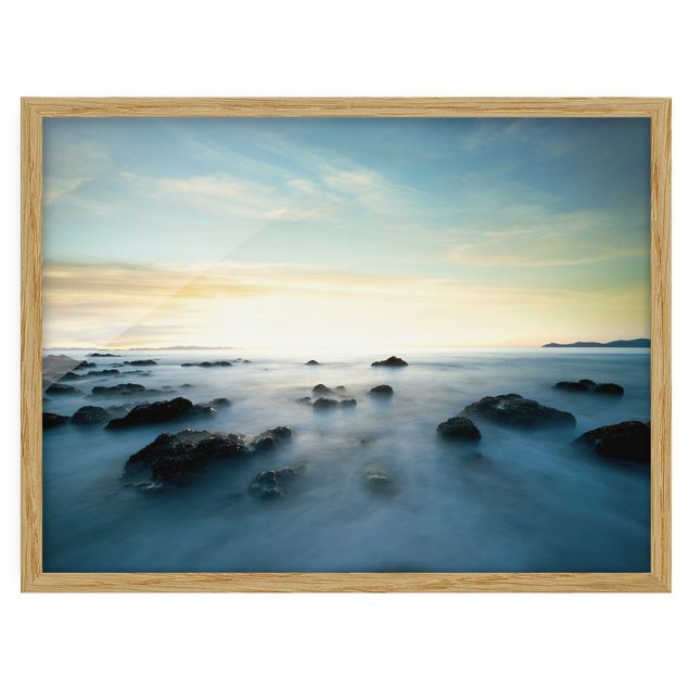 Poster con cornice - Sunset Over The Ocean - Orizzontale 3:4