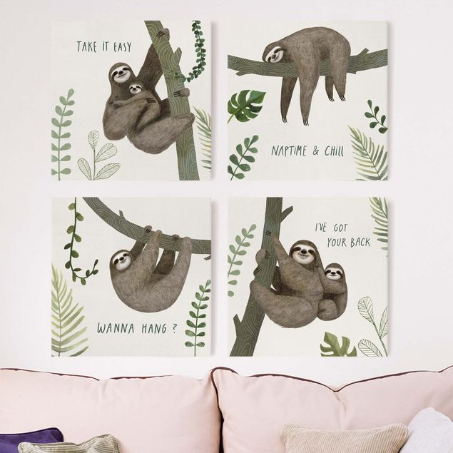 Quadri animali Proverbi del bradipo - Set II