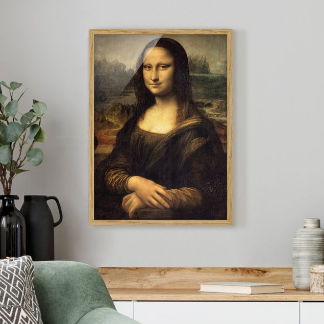Poster con cornice - Leonardo Da Vinci - Mona Lisa - Verticale 4:3