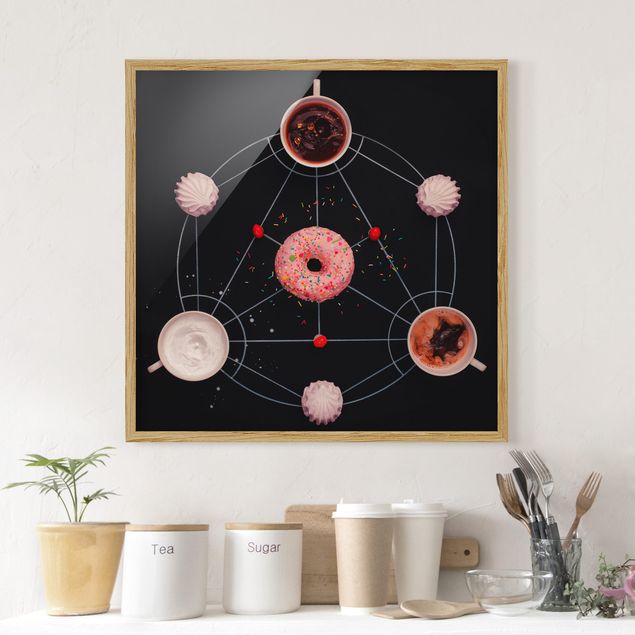 Poster con cornice - Sweet Alchemy Of Cooking - Quadrato 1:1