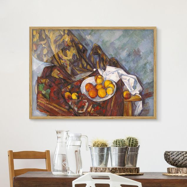 Poster con cornice - Paul Cézanne - Still Life Fruit - Orizzontale 3:4