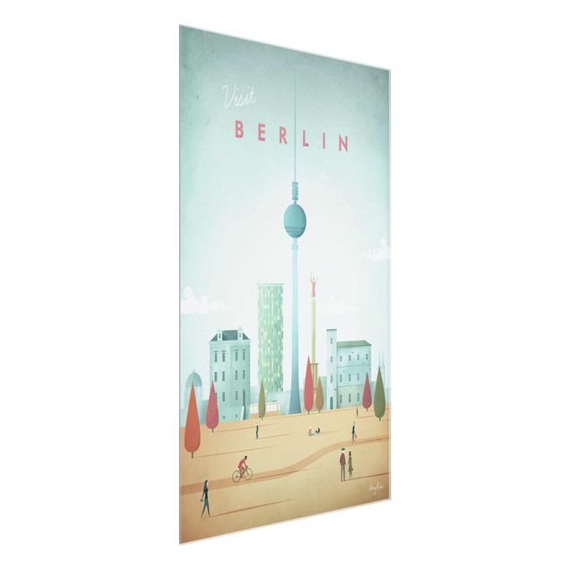 Quadro in vetro - Poster viaggio - Berlino - Verticale 3:2