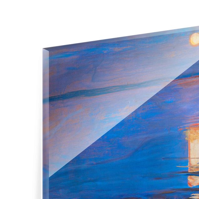 Quadro in vetro - Edvard Munch - Summer Night On The Sea Beach - Quadrato 1:1