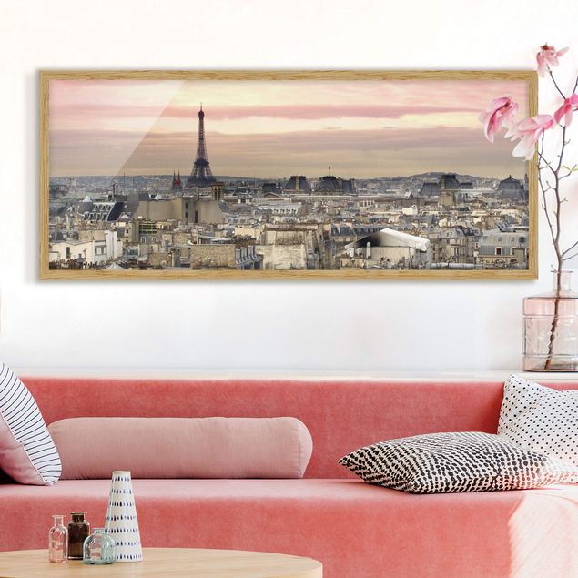 Poster con cornice - Paris Vicino - Panorama formato orizzontale