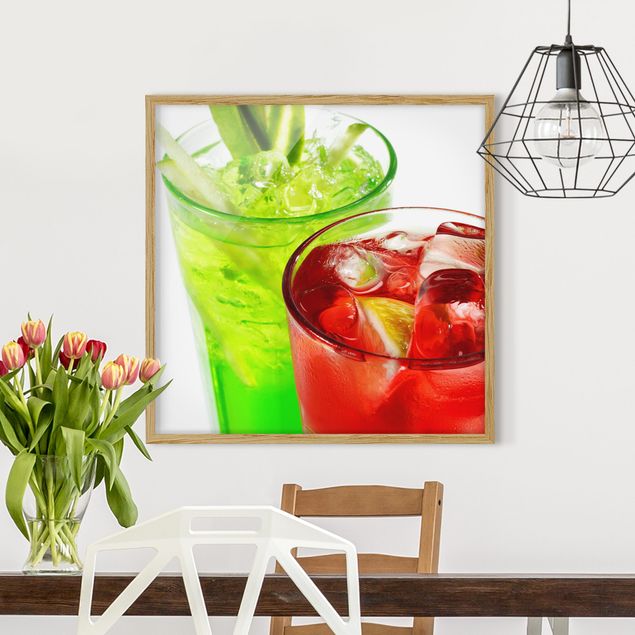 Poster con cornice - Fresh Cocktails - Quadrato 1:1