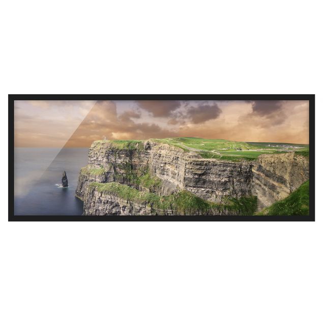 Poster con cornice - Cliffs Of Moher - Panorama formato orizzontale