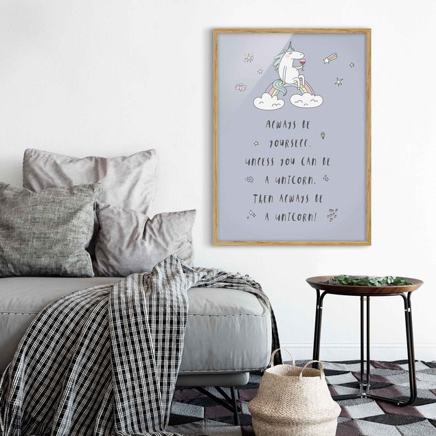 Poster con cornice - Always Be Yourself - Verticale 4:3
