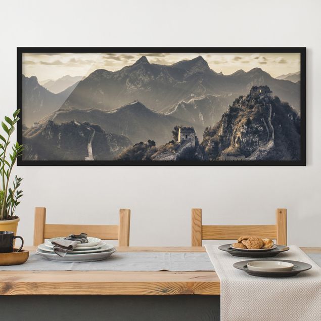 Poster con cornice - La Grande Muraglia Cinese - Panorama formato orizzontale