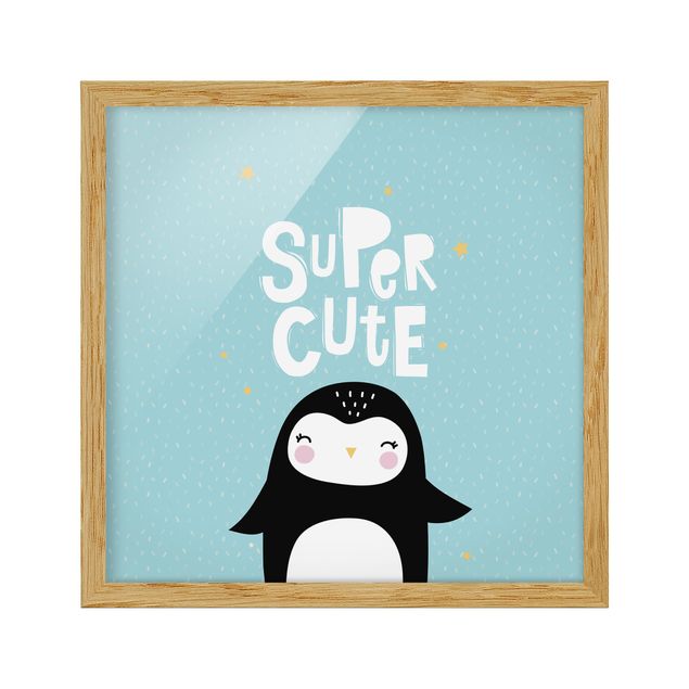 Poster con cornice - Sveglio eccellente Penguin