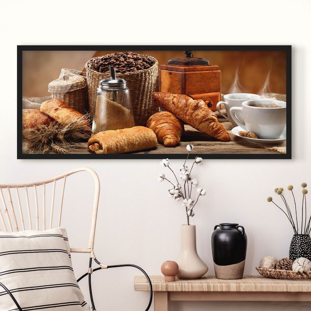 Poster con cornice - Breakfast Table - Panorama formato orizzontale