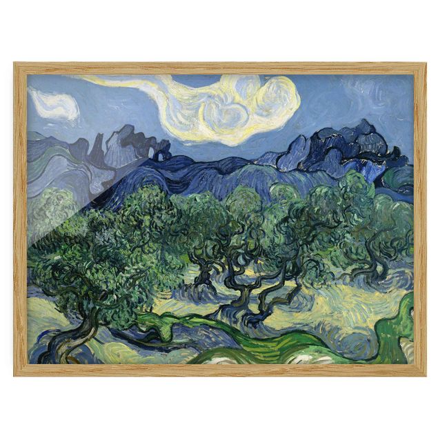 Poster con cornice - Vincent Van Gogh - Olive Trees - Orizzontale 3:4