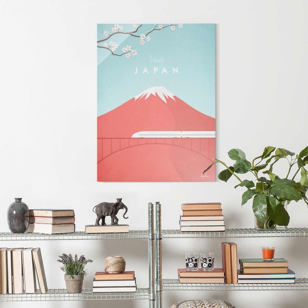 Quadro in vetro - Poster Viaggio - Giappone - Verticale 4:3