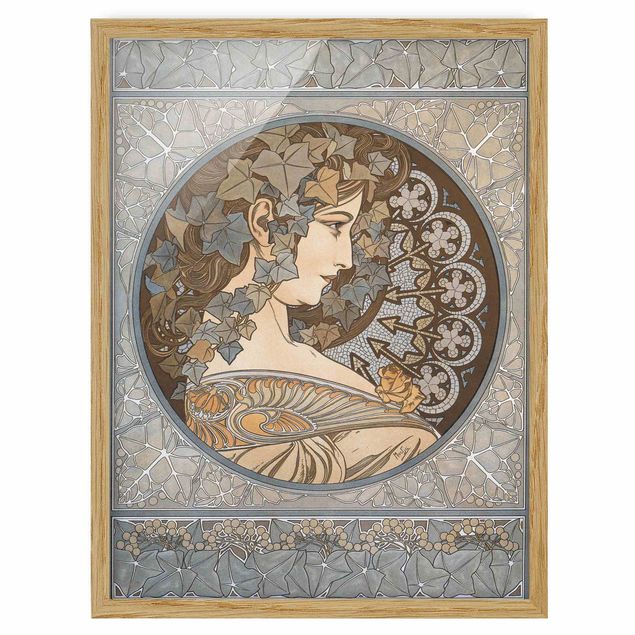 Poster con cornice - Alfons Mucha - Synthia - Verticale 4:3