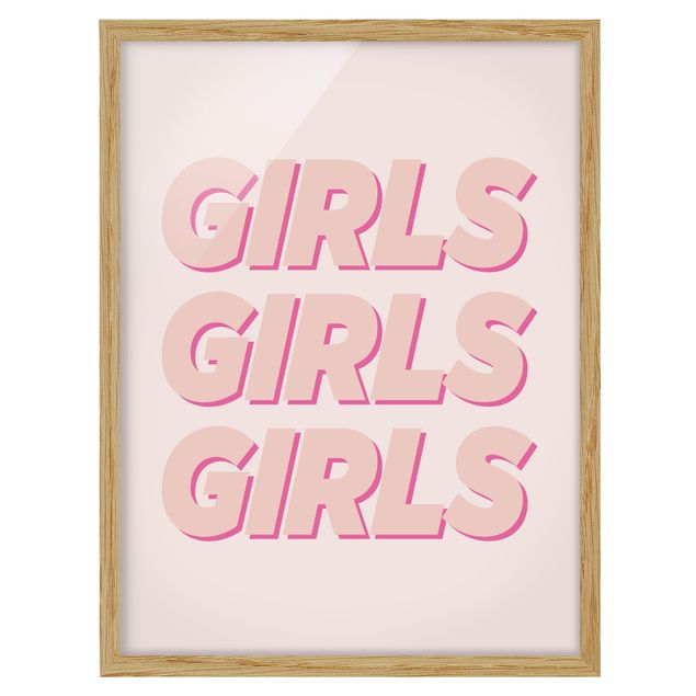 Poster con cornice - Girls Girls Girls - Verticale 4:3
