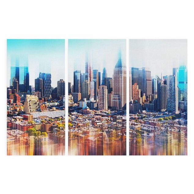 Quadri su tela Skyline di Manhattan tratto urbano