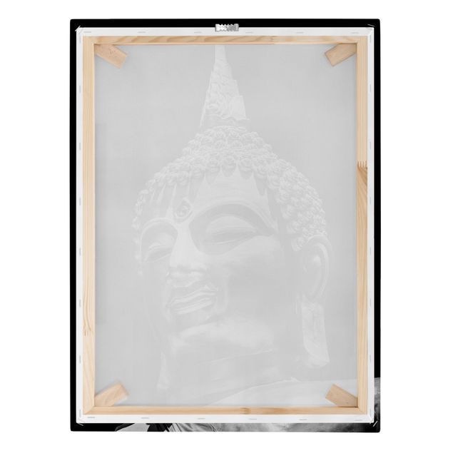 Stampa su tela - Buddha Statue Viso - Verticale 4:3