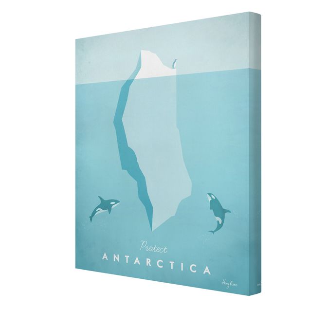 Stampa su tela - Poster di viaggio - Antartide - Verticale 4:3