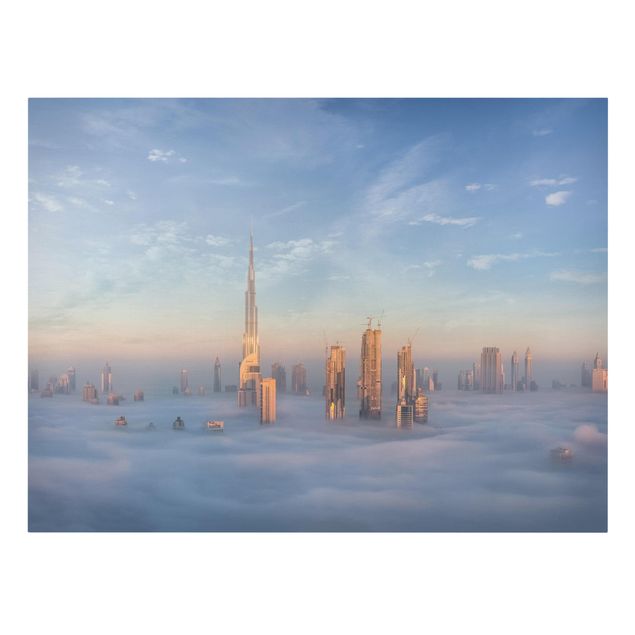 Stampa su tela - Dubai Sopra Le Nuvole - Orizzontale 4:3
